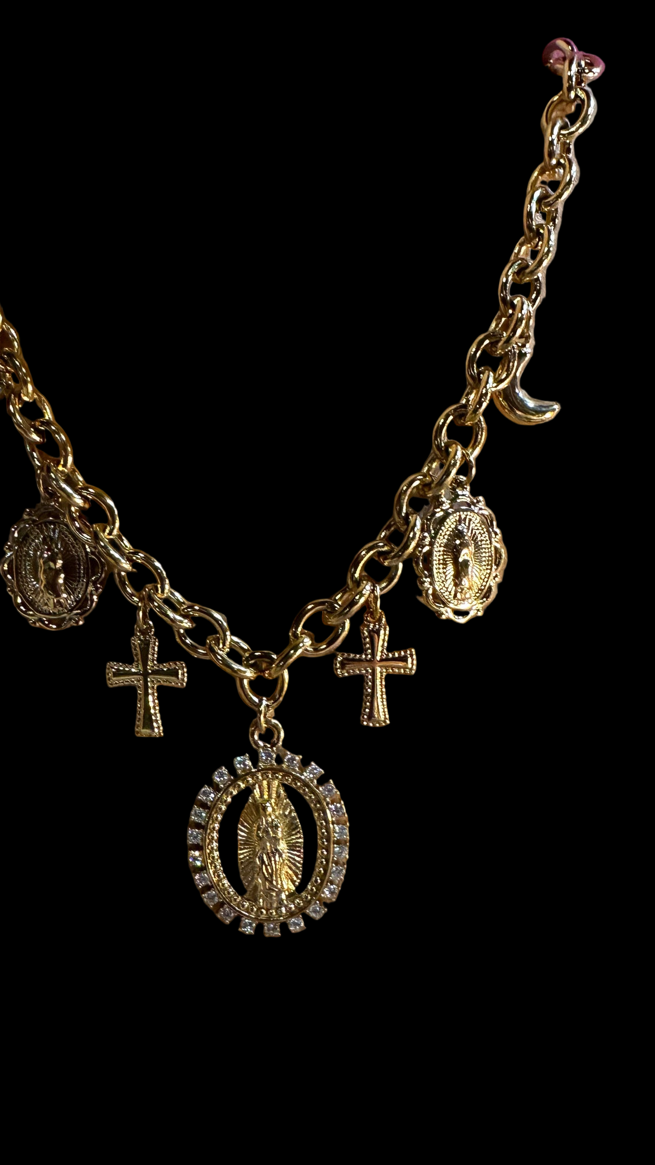 Collier Madone à breloques