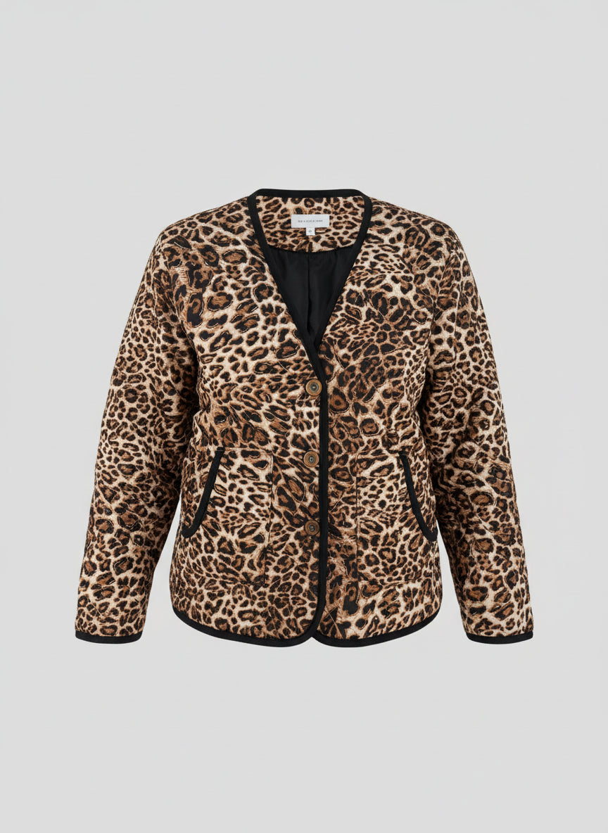Veste matelassée Léopard