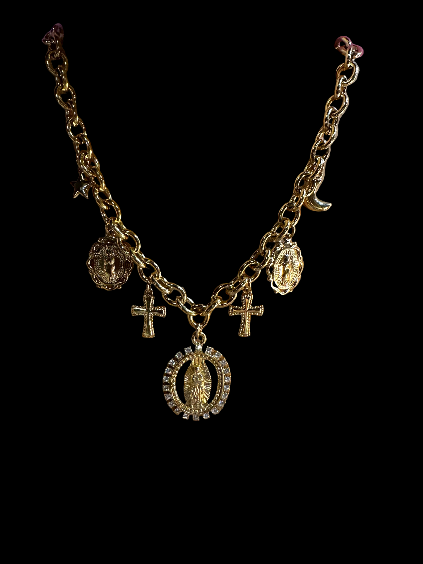 Collier Madone à breloques