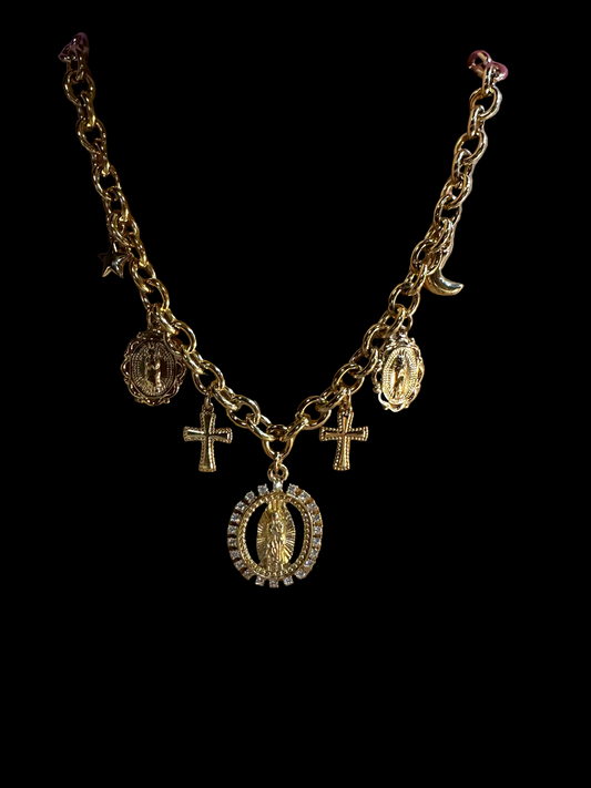 Collier Madone à breloques