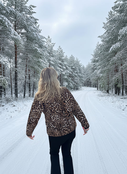 Veste matelassée Léopard