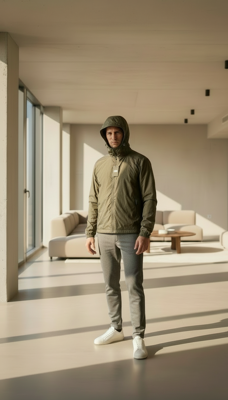 Veste Coupe Vent polaire Weekend Offender kaki