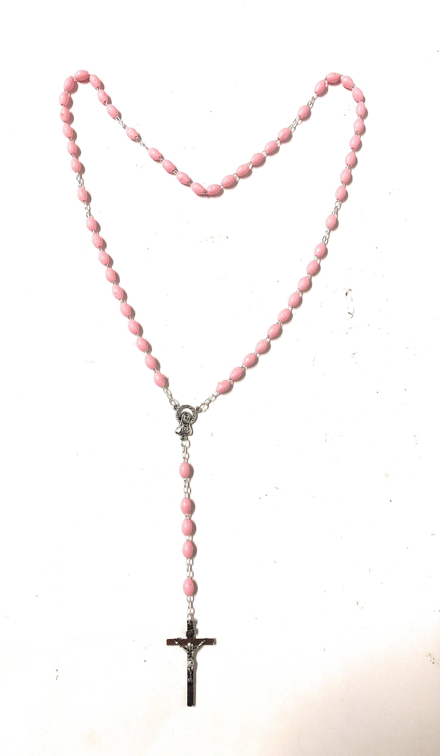 Chapelet en résine rose