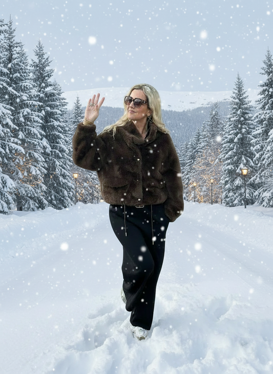 Veste Faux Fur Brownie